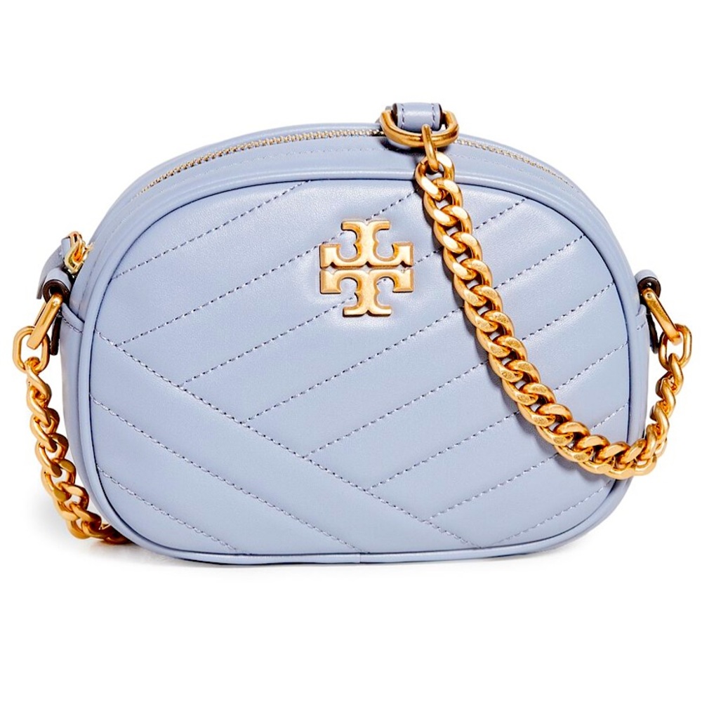 ✨Tory Burch Kira Chevron Small Camera Bag | Cloud Blue✨
